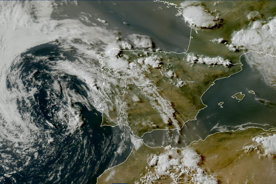 Imagen de satélite. DANA , Frentes y algunas tormentas 23062026