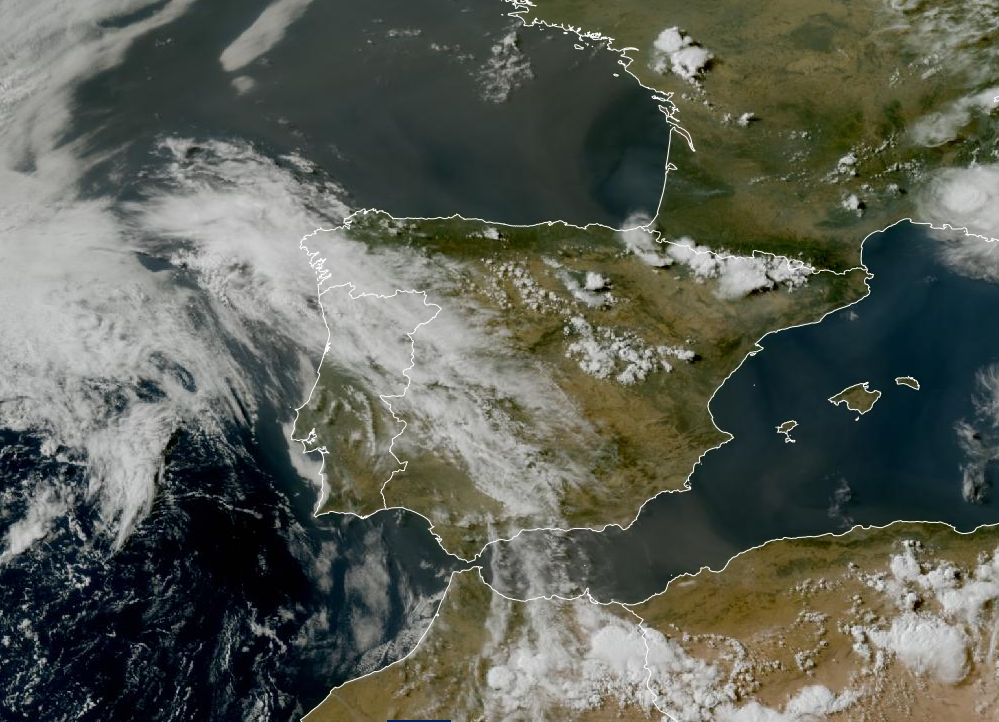 Imagen de satélite. DANA , Frentes y algunas tormentas 23062026