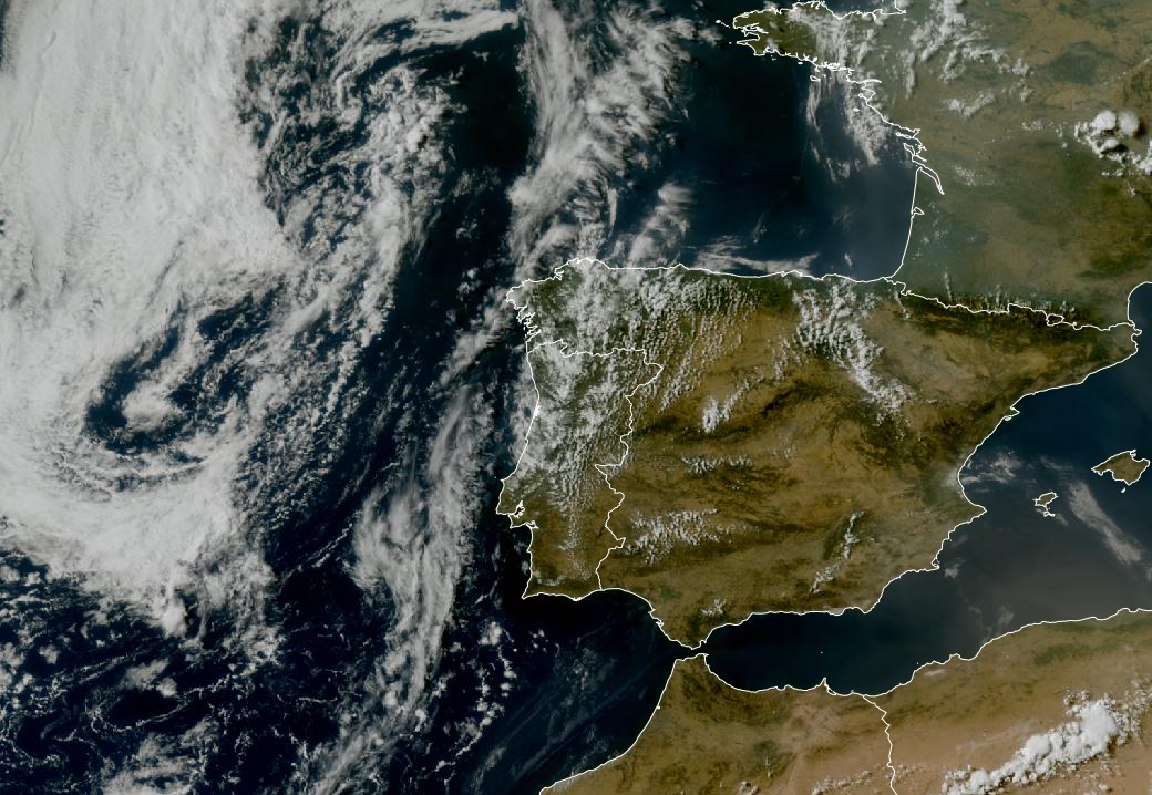 Imagen de satélite. DANA , Frentes y algunas tormentas 27062026