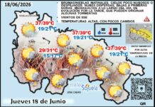 El tiempo de hoy en La Rioja. 18/06/2026. Noches tropicales Mapa del tiempo en La Rioja. Meteosojuela
