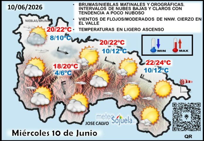 Mapa del tiempo en La Rioja. Meteosojuela Mapa del tiempo en La Rioja. Meteosojuela