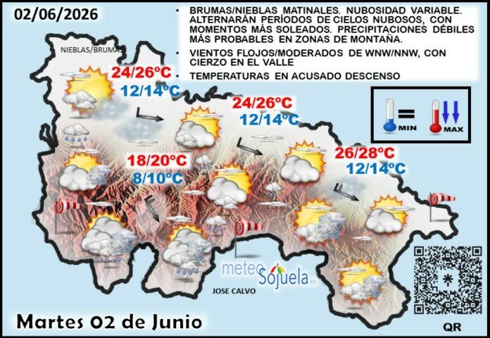 Mapa del tiempo en La Rioja. Meteosojuela Mapa del tiempo en La Rioja. Meteosojuela