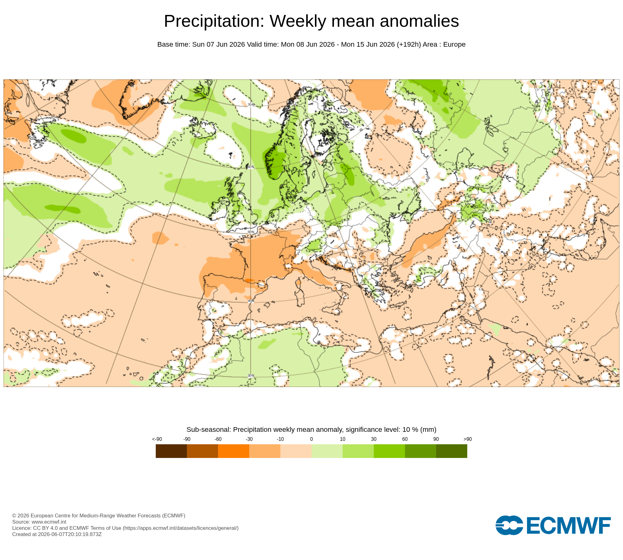 Modelos de Precipitación Junio 2ªsemana ECMWF .Meteosojuela La Rioja