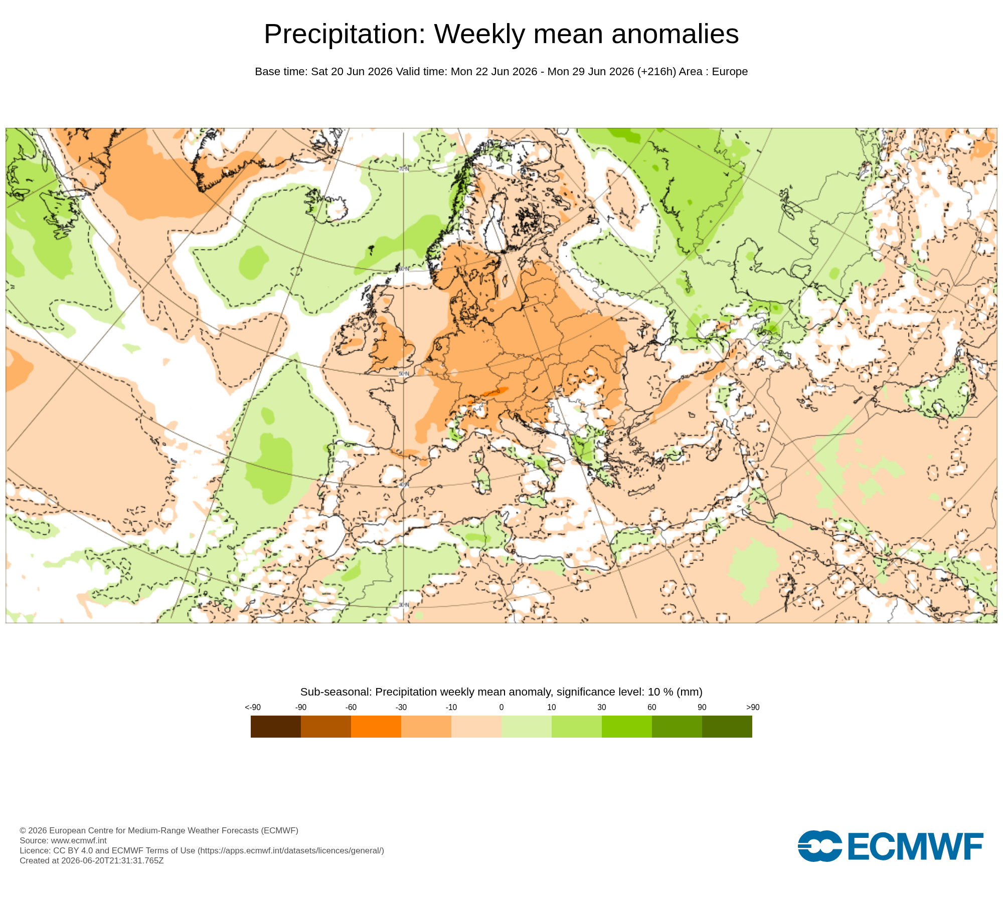 Modelos de Precipitación Junio 4ªsemana ECMWF .Meteosojuela La Rioja