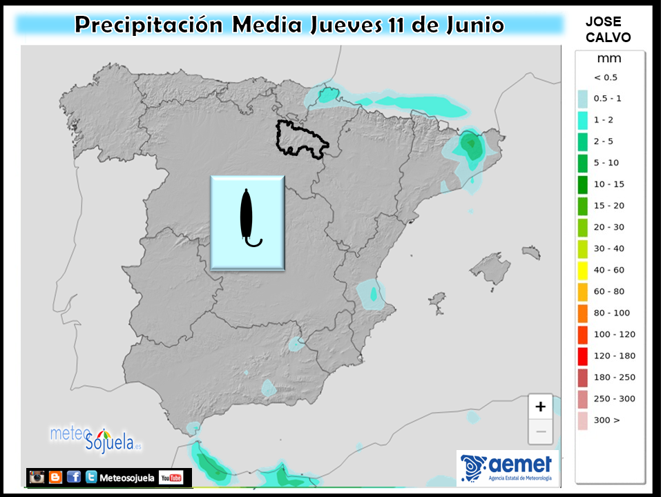 Mapa Isobárico La Rioja. Meteosojuela