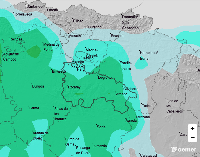 Precipitación Media según AEMET 17