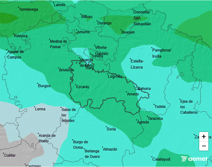 Precipitación Media según AEMET 28
