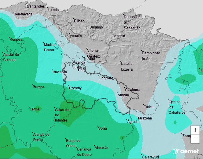 Precipitación Media según AEMET15