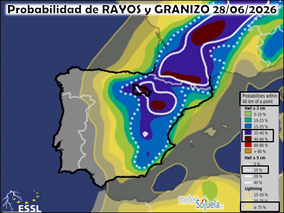 Probabilidad de Tormentas con Granizo