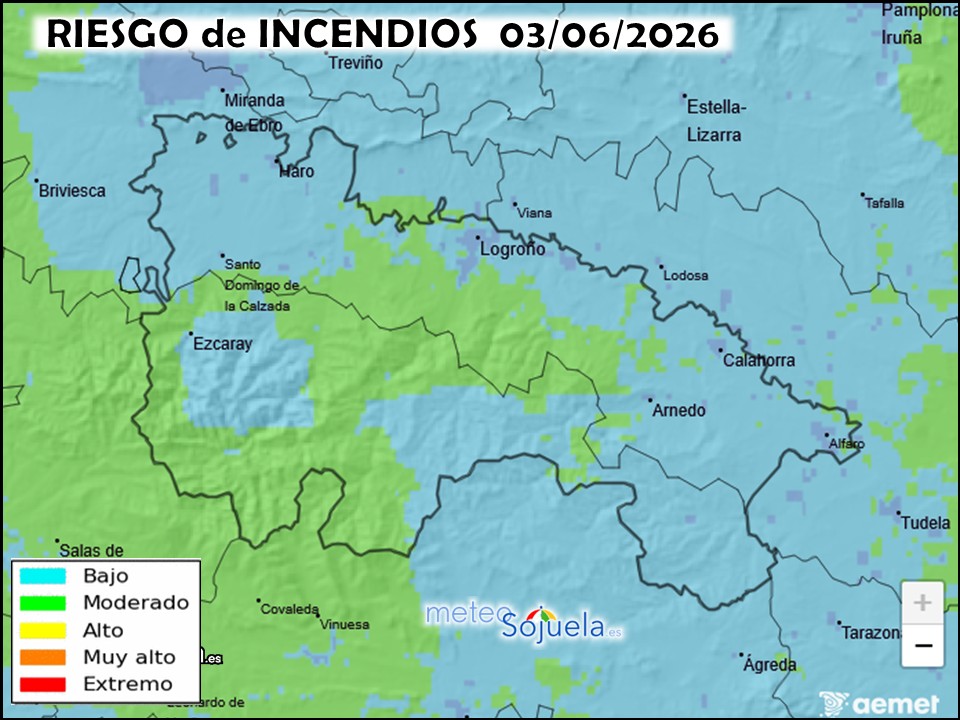 Riesgo de Incendios en La Rioja