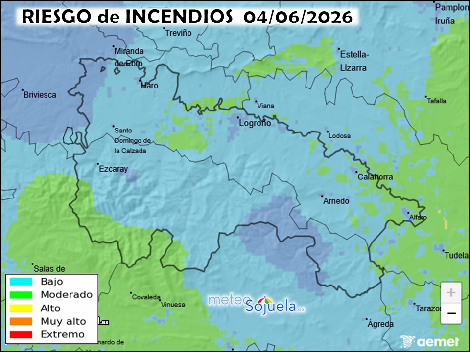 Riesgo de Incendios en La Rioja