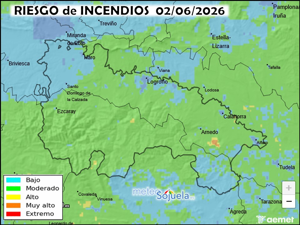 Riesgo de Incendios en La Rioja