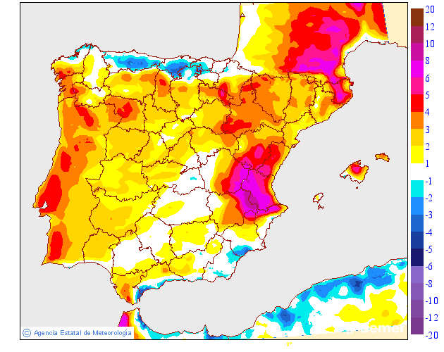 Variación de temperaturas máximas AEMET Meteosojuela 06