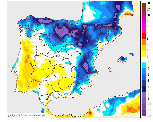 Variación de temperaturas máximas AEMET Meteosojuela 09