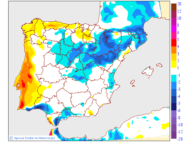 Variación de temperaturas máximas AEMET Meteosojuela 10