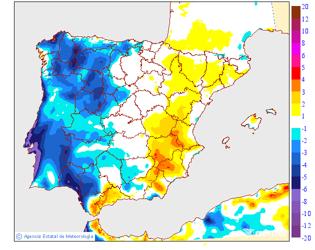 Variación de temperaturas máximas AEMET Meteosojuela 14
