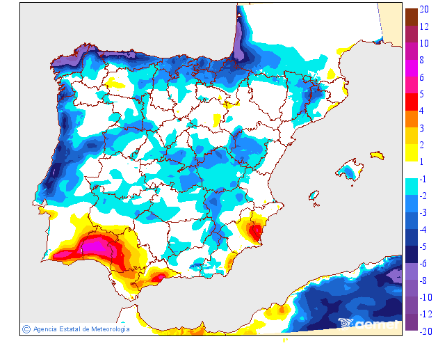 Variación de temperaturas máximas AEMET Meteosojuela 15