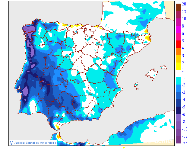 Variación de temperaturas máximas AEMET Meteosojuela 24