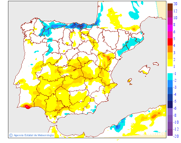 Variación de temperaturas máximas AEMET Meteosojuela 27