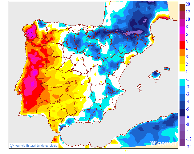 Variación de temperaturas máximas AEMET Meteosojuela 29