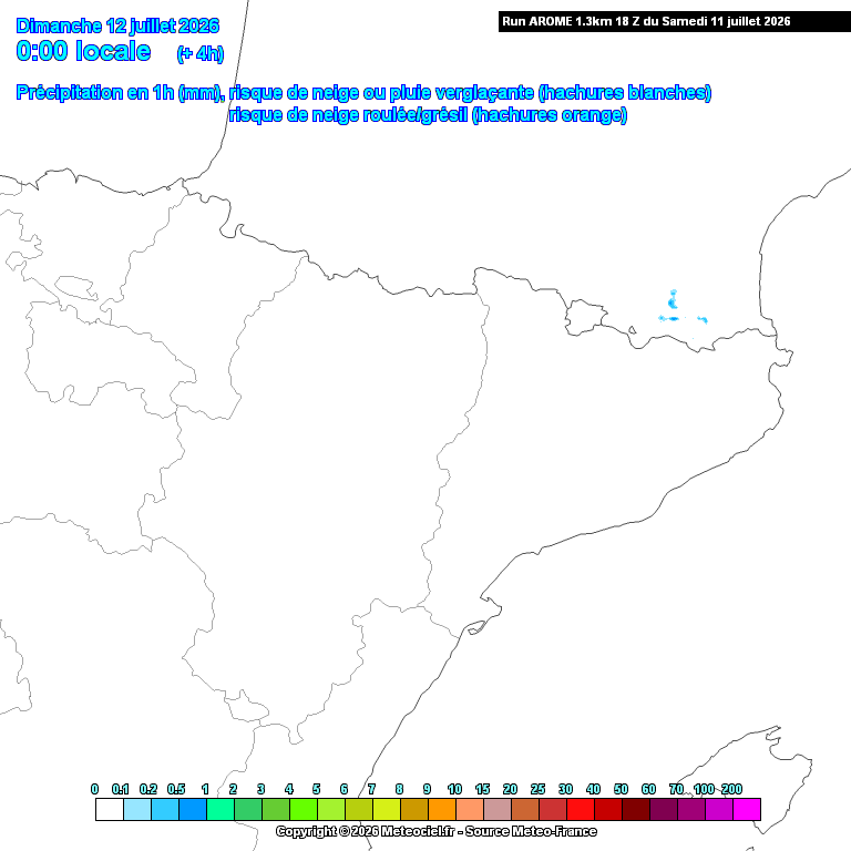 Animación evolución de las precipitaciones previstas en La Rioja