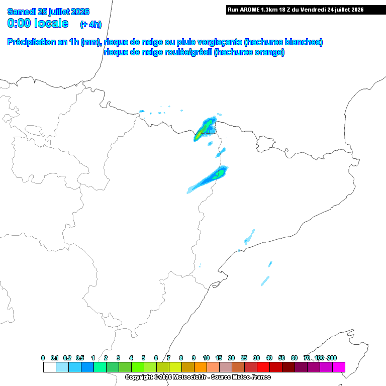 Animación evolución de las precipitaciones previstas en La Rioja