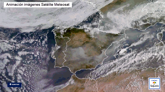 Animación imagenes satélite Meteosat HUMO