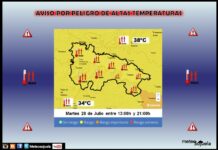Avisos Naranjas y Amarillos por Altas Temperaturas. 28, 29 y 30 de Julio Aviso Amarillo por Altas Temperaturas AEMET
