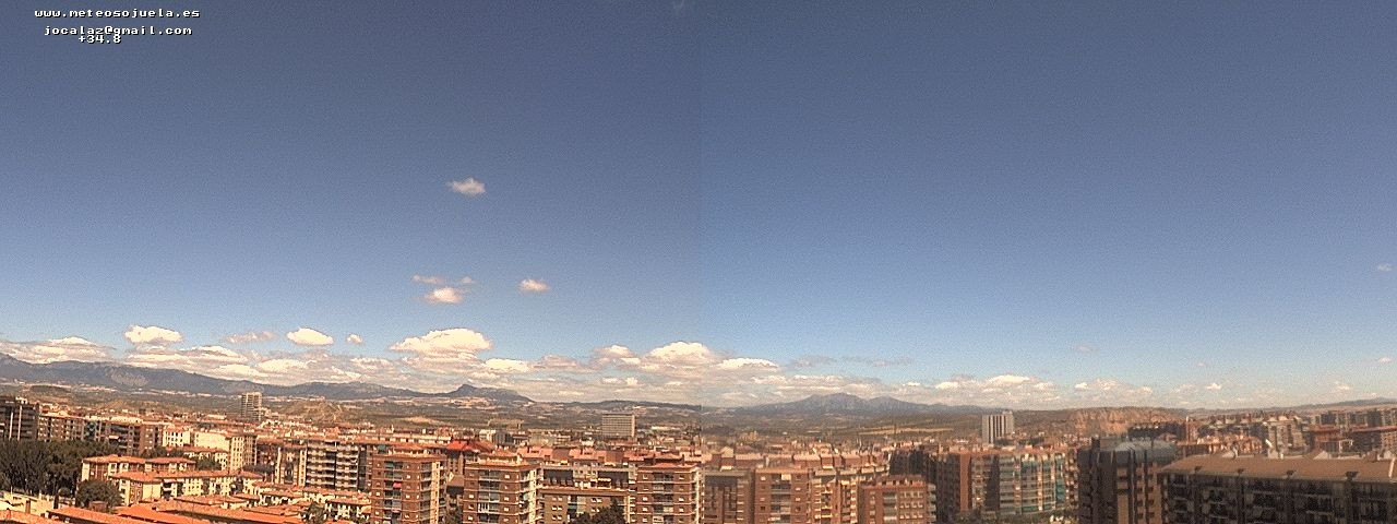 Imagen WEBCAM Logroño Cielos Poco nubosos con nubes bajas