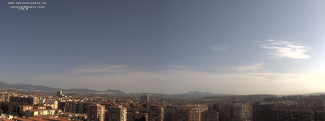 Imagen WEBCAM Logroño Despejado con alguna nube dispersa