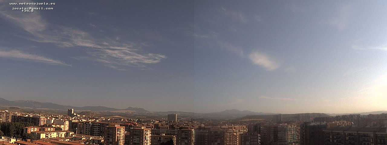 Imagen WEBCAM Logroño Despejado con alguna nube dispersa