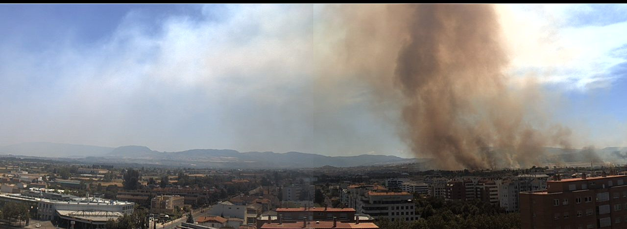 Imagen WEBCAM Logroño Incendio Pradoviejo