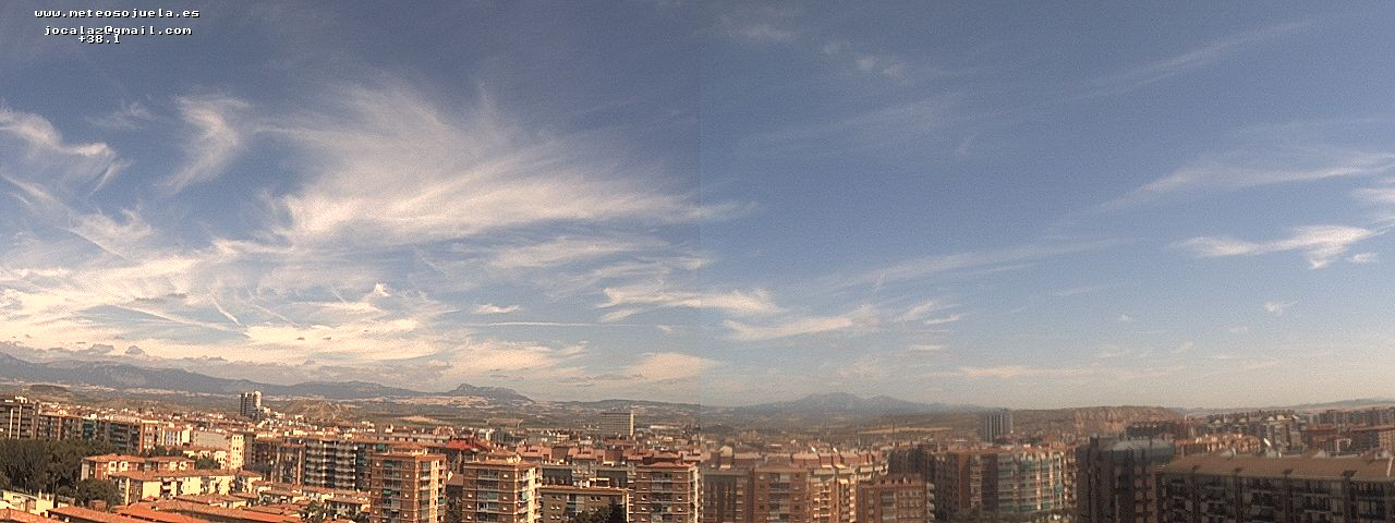 Imagen WEBCAM Logroño Intervalos de nubes medias y altas