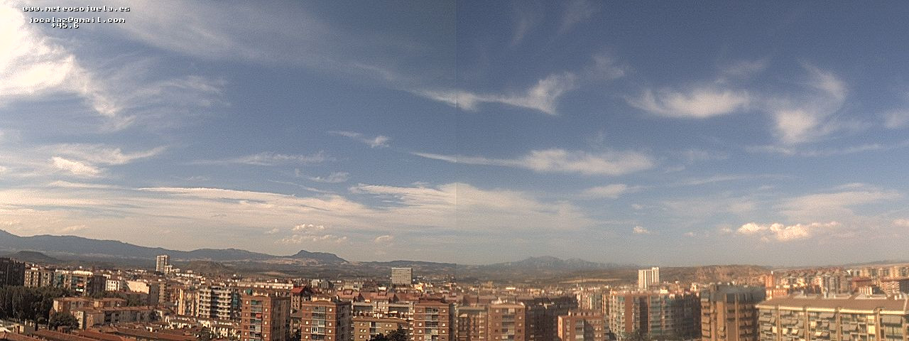 Imagen WEBCAM Logroño Nubes medias, altas y de evolución