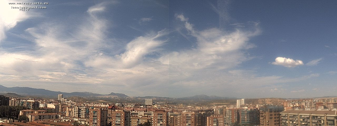 Imagen WEBCAM Logroño Nubes medias, altas y de evolución