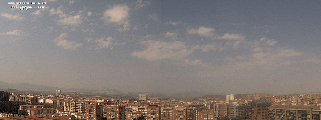 Imagen WEBCAM Logroño Poco nuboso con calima
