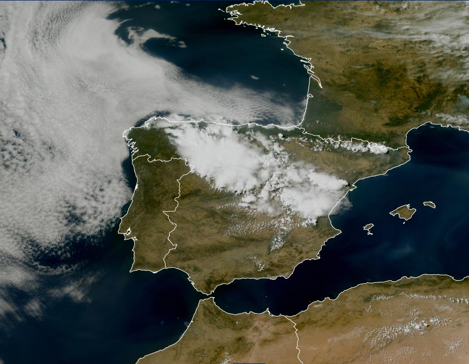 Imagen de satélite. Línea de Inestabilidad