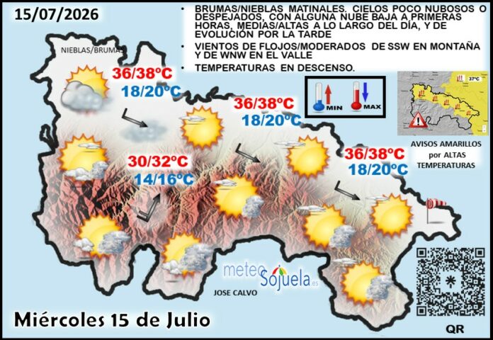 Mapa del tiempo en La Rioja. Meteosojuela Mapa del tiempo en La Rioja. Meteosojuela