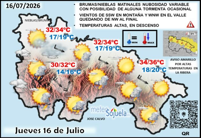 Mapa del tiempo en La Rioja. Meteosojuela Mapa del tiempo en La Rioja. Meteosojuela