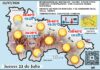 El tiempo de hoy en La Rioja. 23/07/2026. Verano. Sol y mucho calor Mapa del tiempo en La Rioja. Meteosojuela