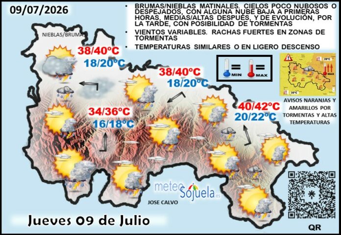 Mapa del tiempo en La Rioja. Meteosojuela Mapa del tiempo en La Rioja. Meteosojuela
