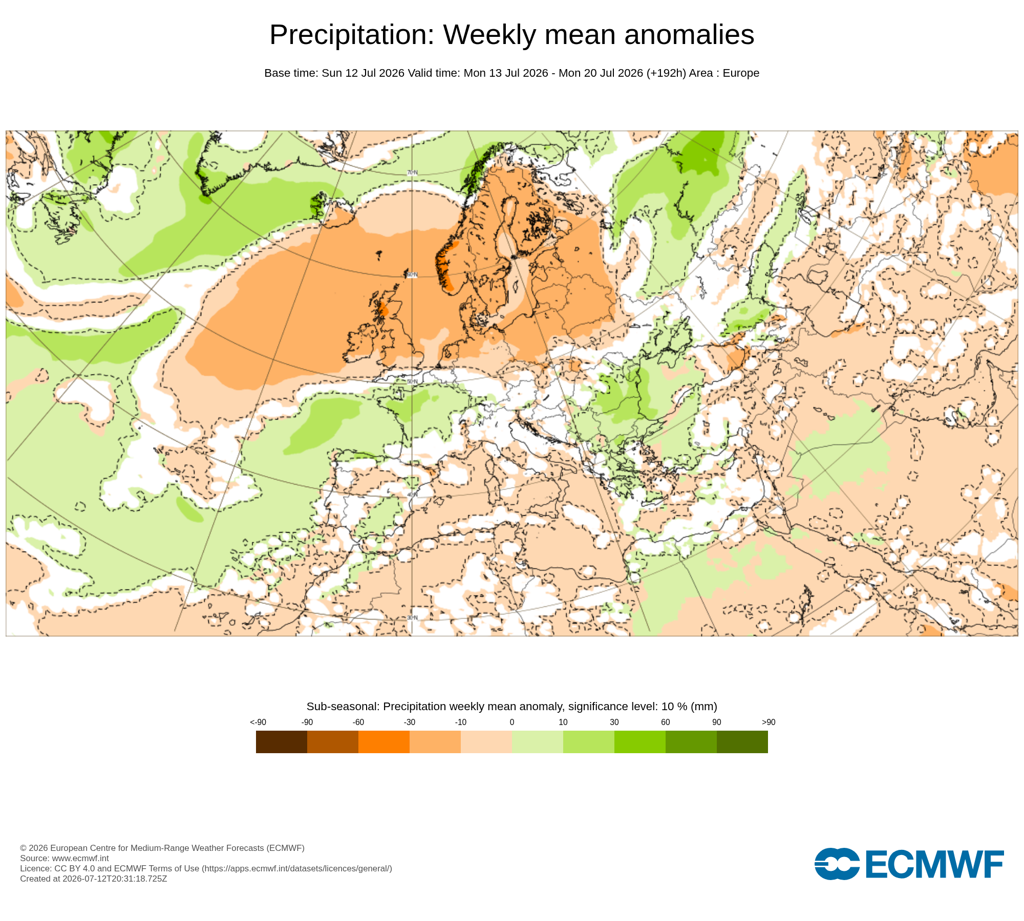 Modelos de Precipitación Julio 3ªsemana ECMWF .Meteosojuela La Rioja
