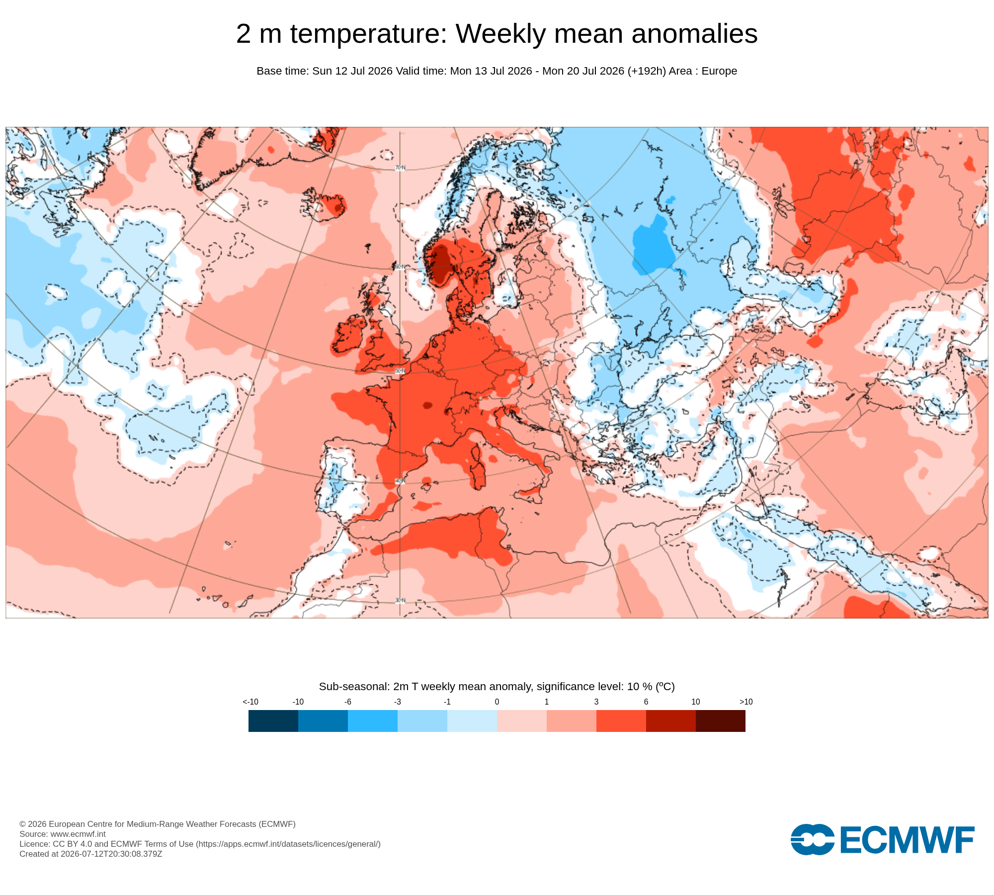 Modelos de Temperatura Julio 3ªsemana ECMWF .Meteosojuela La Rioja