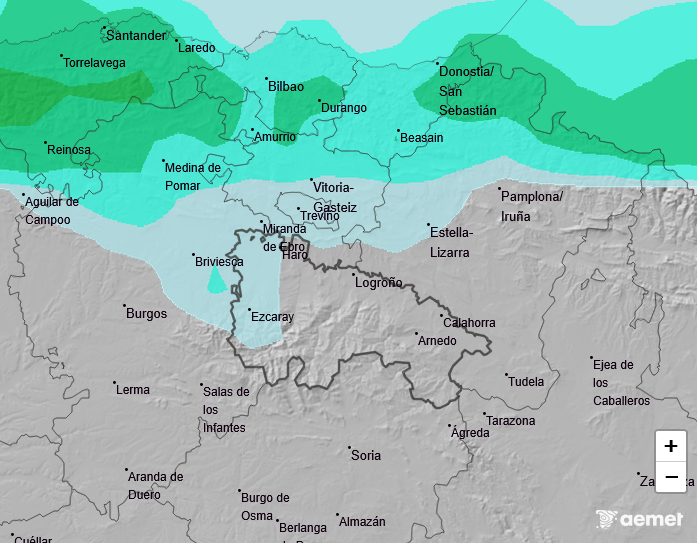Precipitación Media según AEMET 17