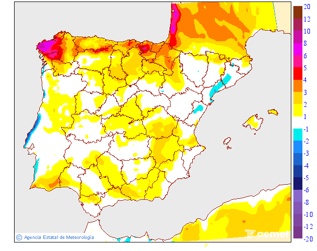 Variación de temperaturas máximas AEMET Meteosojuela 04
