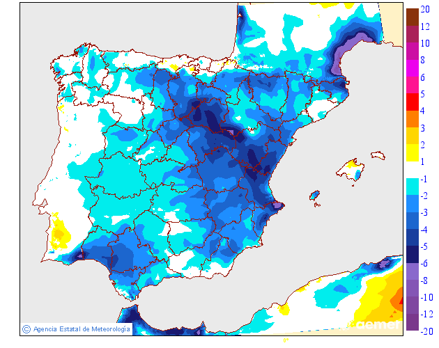 Variación de temperaturas máximas AEMET Meteosojuela 10