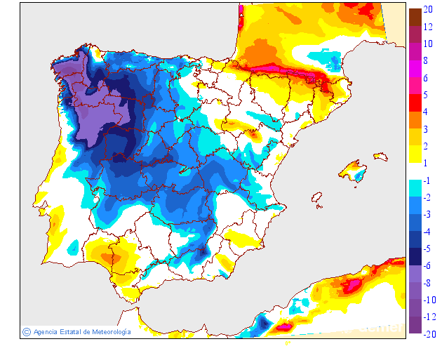 Variación de temperaturas máximas AEMET Meteosojuela 12