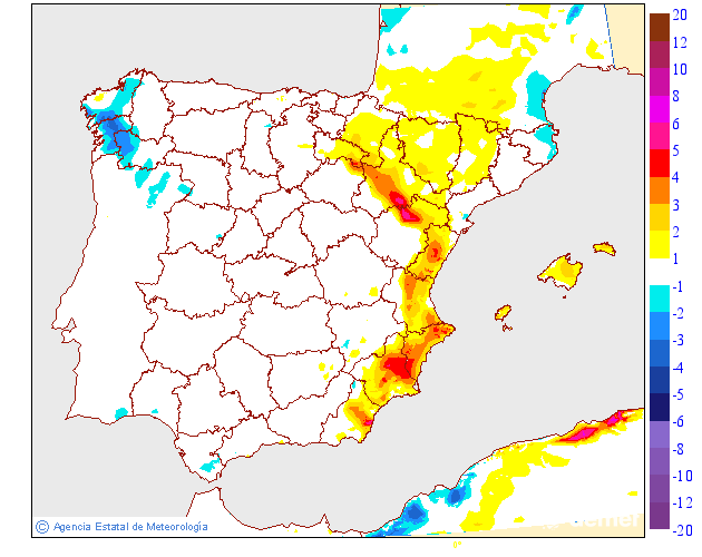 Variación de temperaturas máximas AEMET Meteosojuela 20