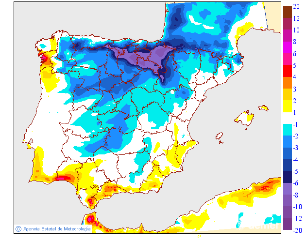 Variación de temperaturas máximas AEMET Meteosojuela 31