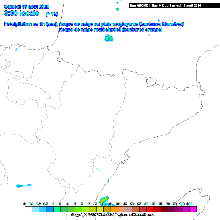 Animación evolución de las precipitaciones previstas en La Rioja